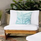 Outdoor Acacia Wood Club Chair with Cushions
