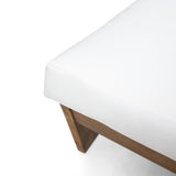 Outdoor Acacia Wood Club Chair with Cushions