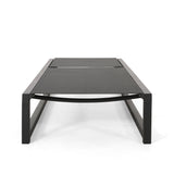 Outdoor Aluminum Chaise Lounge with Mesh Seating