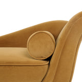 Contemporary Chaise Lounge with Scroll Arms - NH789213