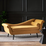 Contemporary Chaise Lounge with Scroll Arms - NH789213