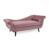 Contemporary Chaise Lounge with Scroll Arms - NH789213