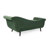 Contemporary Chaise Lounge with Scroll Arms - NH789213