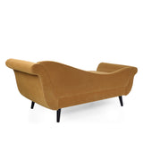 Contemporary Chaise Lounge with Scroll Arms - NH789213