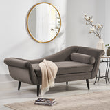 Contemporary Chaise Lounge with Scroll Arms - NH789213