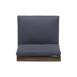 Outdoor Acacia Wood Club Chair with Cushions