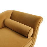 Contemporary Chaise Lounge with Scroll Arms - NH789213