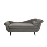 Contemporary Chaise Lounge with Scroll Arms - NH789213