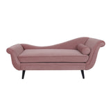 Contemporary Chaise Lounge with Scroll Arms - NH789213