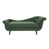 Contemporary Chaise Lounge with Scroll Arms - NH789213