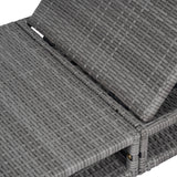 Sancty Outdoor PE Rattan Chaise Lounge