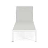Outdoor Aluminum Pool Patio Beach Chaise Lounge Chair,Set of 2