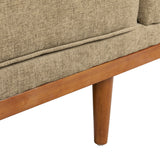 Mid-Century Modern Button-Tufted Loveseat