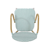 Outdoor Wicker and Aluminum French Barstools