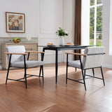 Versatile Set of 2 Modern Accent Chairs – Upholstered Armchairs