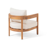 Outdoor Acacia Wood Club Chair with Cushions - NH593213