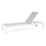 Outdoor Aluminum Pool Patio Beach Chaise Lounge Chair,Set of 2