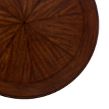 Mid-Century Modern Round Bar Table with Metal Hairpin Legs & Storage Shelf
