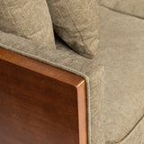 Mid-Century Modern Button-Tufted Loveseat