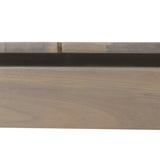 Acacia Wood 6 Seater Dining Table, Light Ash