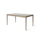 Acacia Wood 6 Seater Dining Table, Light Ash