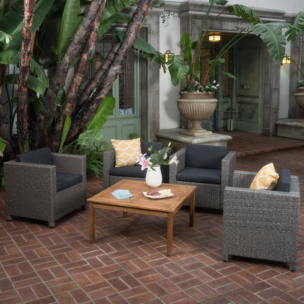 4-Seater Outdoor Chat Set with Coffee Table - NH644003