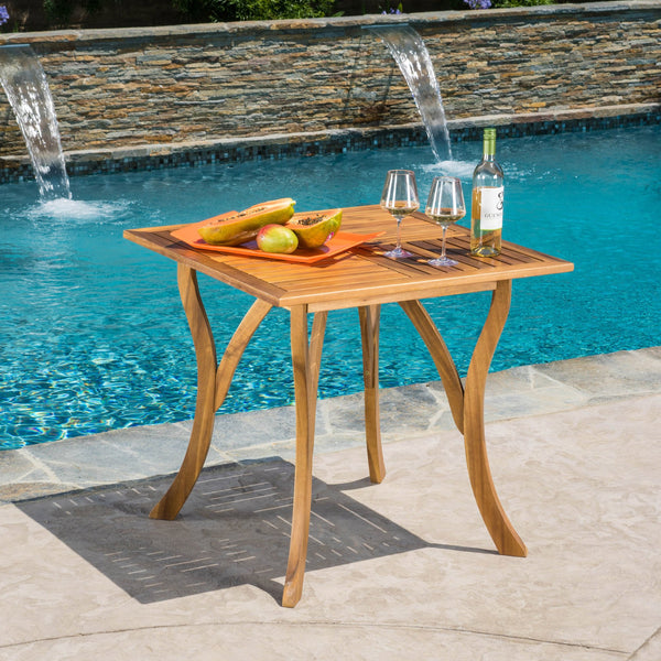 Outdoor Acacia Wood Square Dining Table - NH391892
