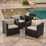 Outdoor Wicker Club Chair (set of 4) - NH060003