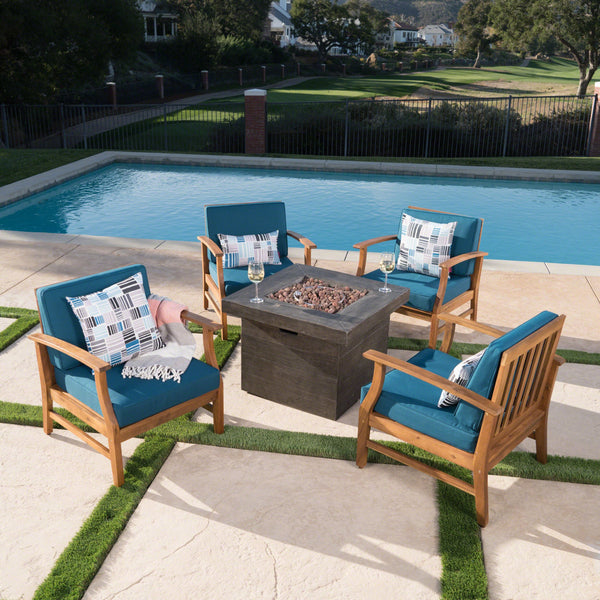 Noble house patio discount furniture with fire pit