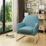 Modern Stainless Steel Frame Fabric Accent Chair - NH149303