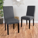 High Back Upholstered Fabric Dining Chairs (Set of 2) - NH505992