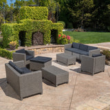 9pc Outdoor Wicker Sectional Sofa Set w/ Cushions - NH091892