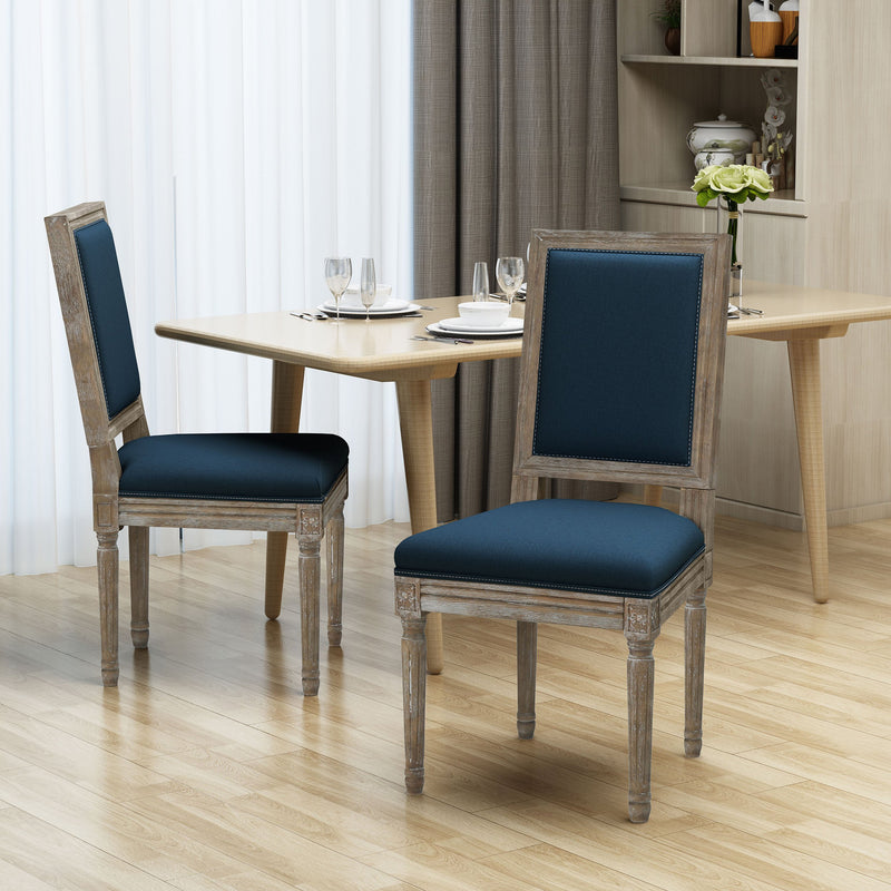Traditional Fabric Dining Chairs (Set of 2) - NH447303