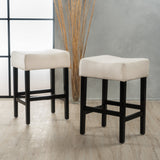 26-Inch Fabric Backless Counter Stool (Set of 2) - NH894992