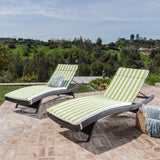 Outdoor Wicker Lounge with Water Resistant Cushion (Set of 2) - NH280003