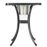 Outdoor Patina Copper Bistro Table with Ice Bucket - NH576003