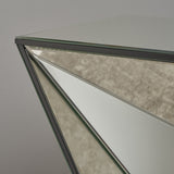 Geometrical Mirrored Side Table - NH982203