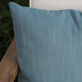 Outdoor Teal Water Resistant 16 X 16 Square Pillow - NH040303