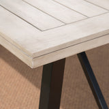 Outdoor Light Gray Finished Acacia Wood Dining Table - NH147303