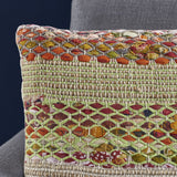 Handcrafted Boho Fabric Pillow - NH826103