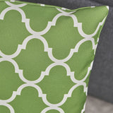Modern Quatrefoil Pattern Fabric Accent Throw Pillow (Set of 4) - NH451303