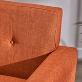 Mid-Century Modern Fabric Chaise Lounge - NH540403