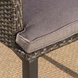 Outdoor Wicker Dining Chairs with Water Resistant Cushions (Set of 2) - NH718203