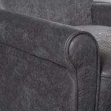 Traditional Slate Microfiber Recliner Chair - NH892203