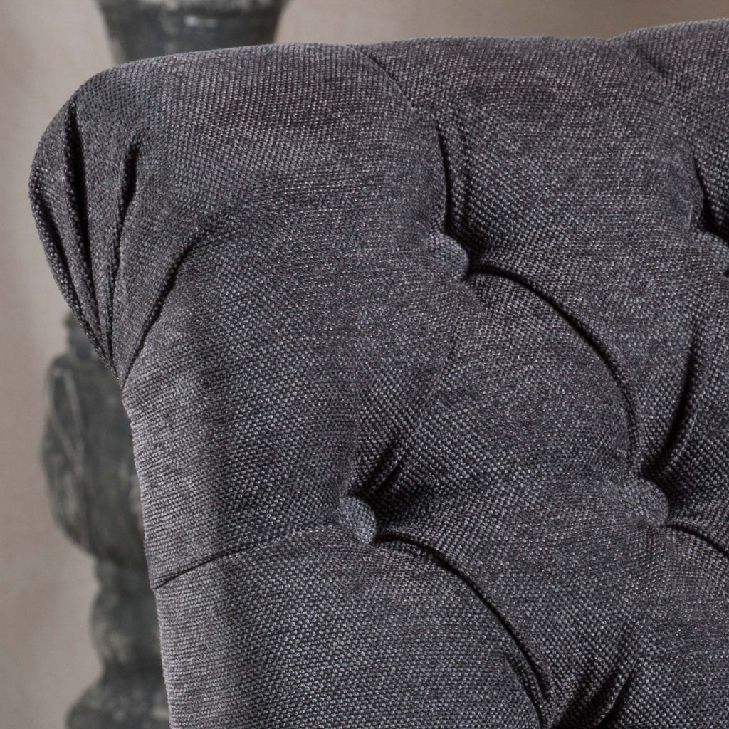 Dark Grey Linen Dining Chair (Set of 2) NH106112 Noble House Furniture