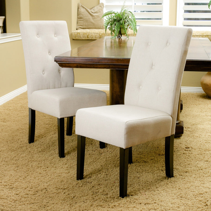 Natural Fabric Dining Chair (Set of 2) - NH815412