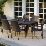 7-Piece Outdoor Wicker Dining Set - NH591832