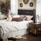 Tufted Bonded Leather King/Cal King Headboard - NH492592