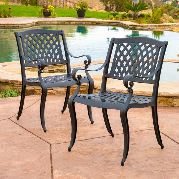 Outdoor Cast Aluminum Dining Chair (Set of 2) - NH070932