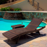 Outdoor Wicker Lounge and Table - NH469352
